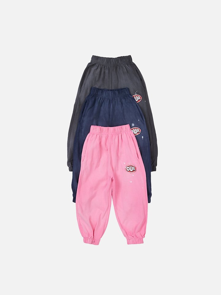 Our - Korean Children Fashion - #kidsshorts - Brush Wappen Jogger Pants - 11