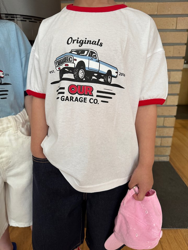 Our - Korean Children Fashion - #kidsshorts - Truck Rappa Tee - 6