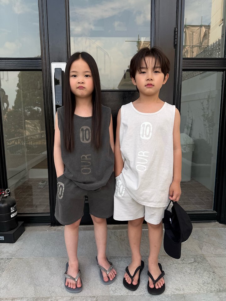 Our - Korean Children Fashion - #kidsstore - Ten Washed Sleeveless Set - 10