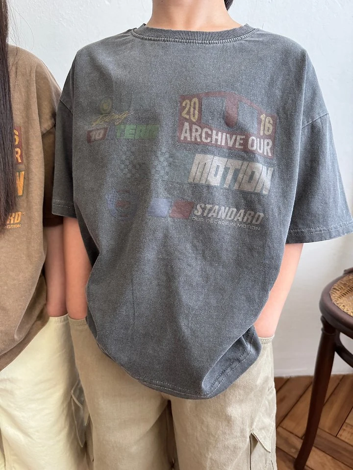 Our - Korean Children Fashion - #kidsstore - Team Our Washed Tee - 6
