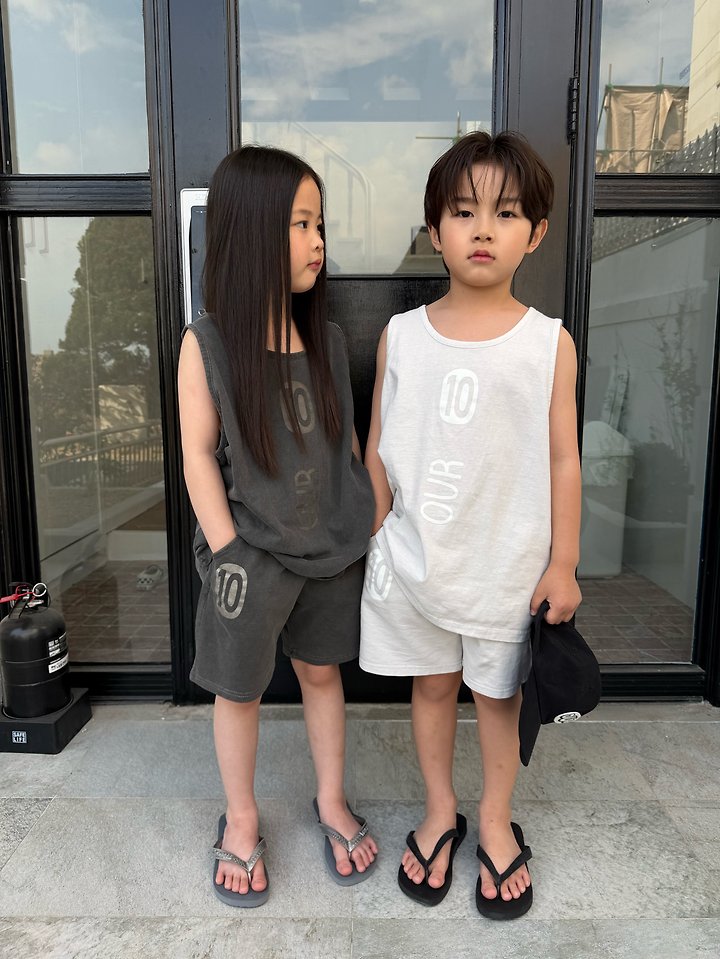 Our - Korean Children Fashion - #kidzfashiontrend - Ten Washed Sleeveless Set - 11