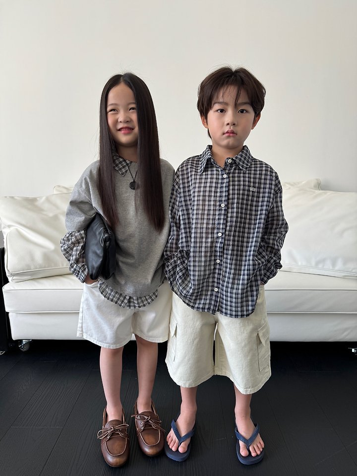 Our - Korean Children Fashion - #littlefashionista - Check Shirt - 3