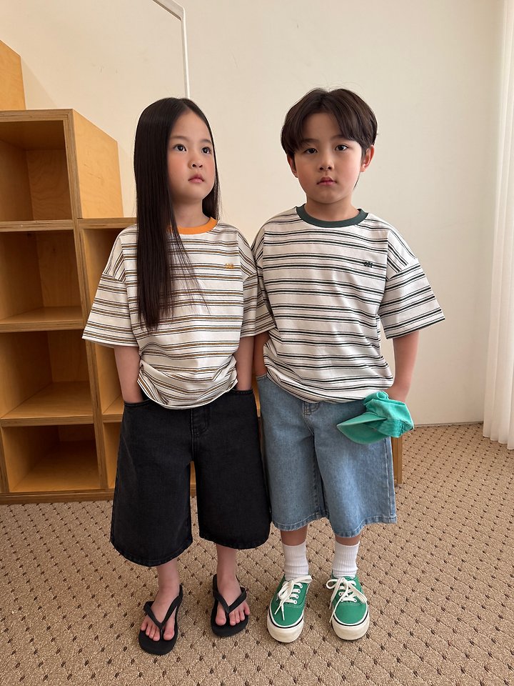 Our - Korean Children Fashion - #littlefashionista - Fly Striped Tee - 7