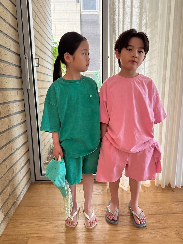 Our - Korean Children Fashion - #Kfashion4kids - 26 Stone Washed Set - 4