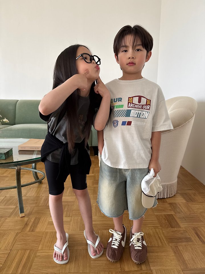 Our - Korean Children Fashion - #magicofchildhood - Team Our Washed Tee - 10