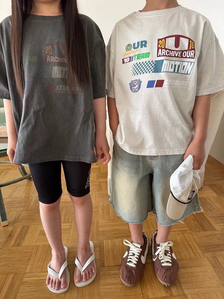 Our - Korean Children Fashion - #minifashionista - Team Our Washed Tee - 11