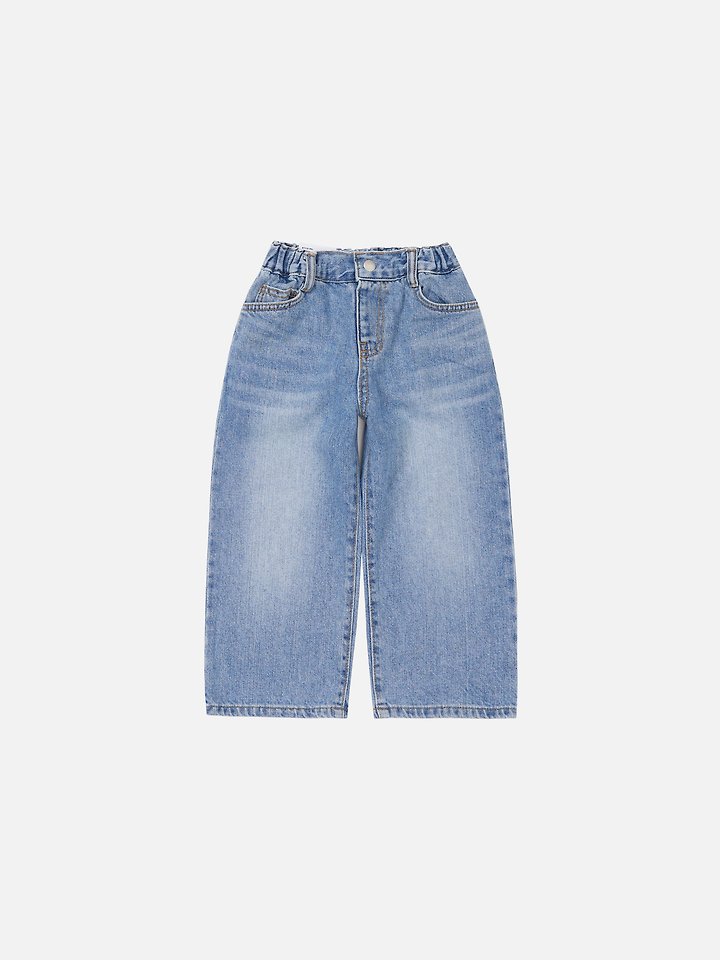 Our - Korean Children Fashion - #magicofchildhood - Classic Wide Denim Pants - 4