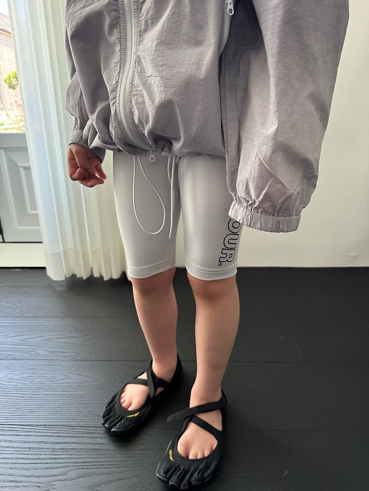 Our - Korean Children Fashion - #minifashionista - Logo Biker Leggings - 3