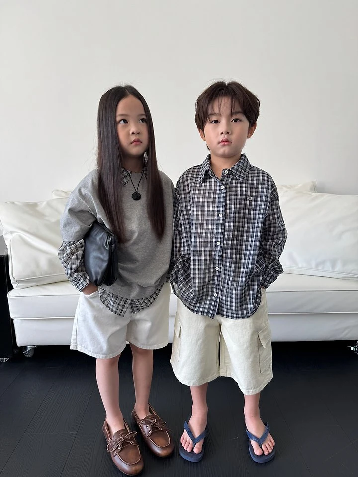 Our - Korean Children Fashion - #prettylittlegirls - Check Shirt - 6