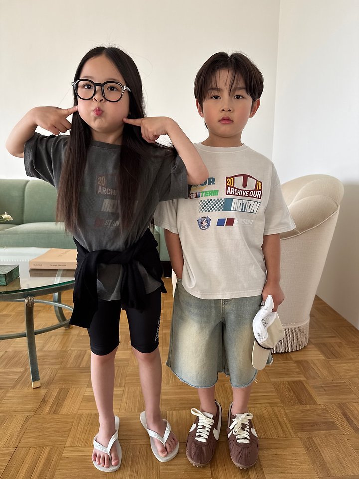 Our - Korean Children Fashion - #prettylittlegirls - Team Our Washed Tee - 12