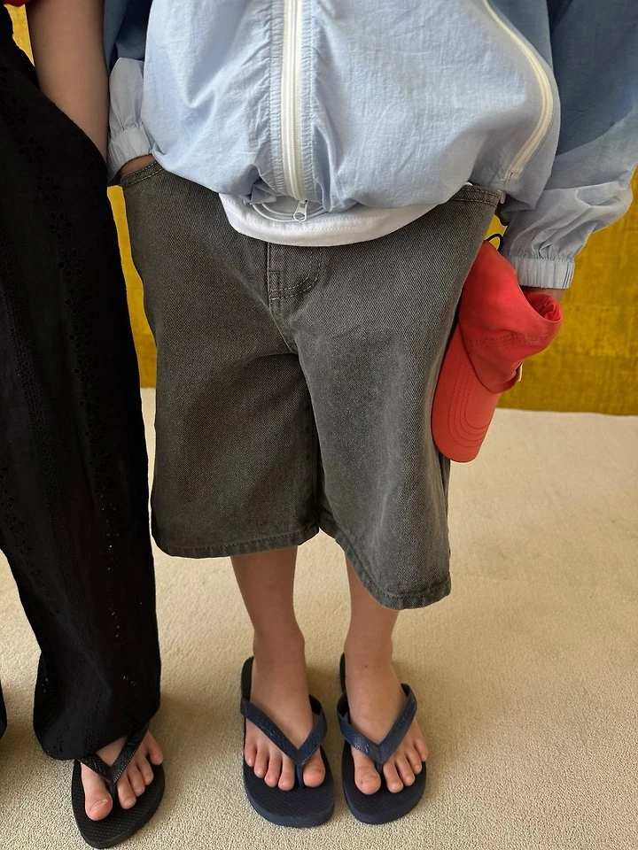 Our - Korean Children Fashion - #stylishchildhood - End Washed Bermuda Pants - 11