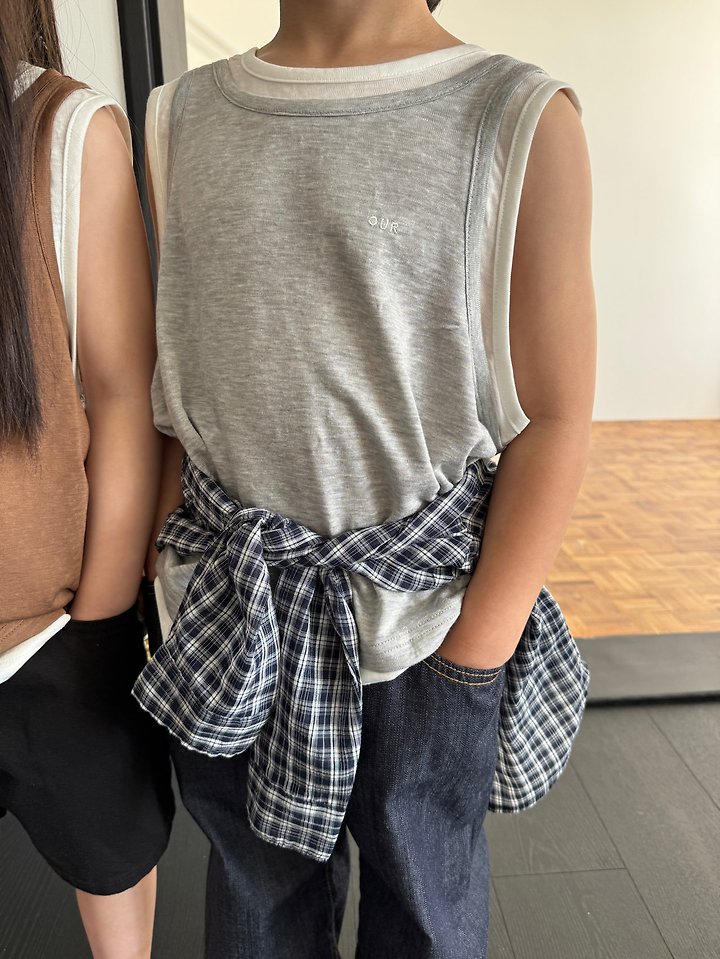Our - Korean Children Fashion - #todddlerfashion - Layered Sleeveless - 9