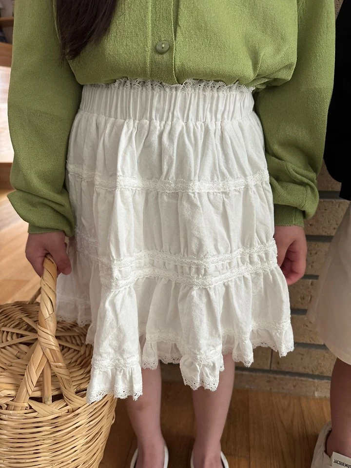 Our - Korean Children Fashion - #toddlerclothing - Sugar Lace Skirt