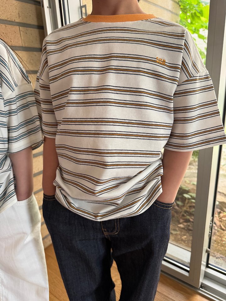 Our - Korean Children Fashion - #toddlerclothing - Fly Striped Tee - 12