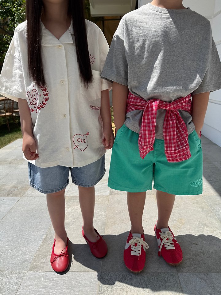 Our - Korean Children Fashion - #toddlerclothing - Linen Drawing Shirt - 11