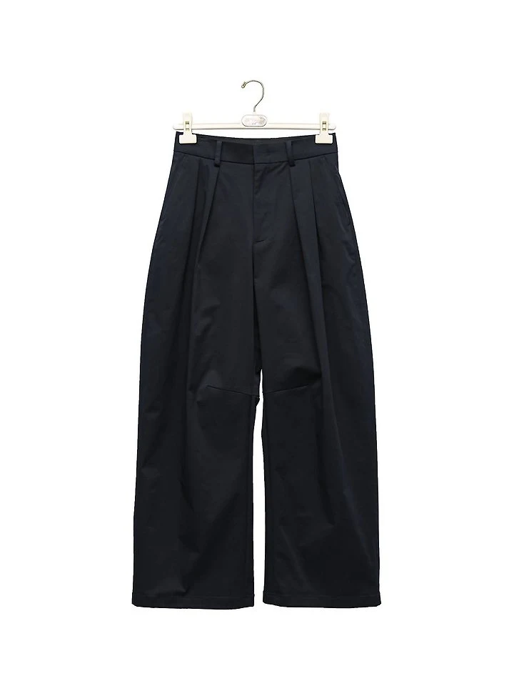 Paper Moon - Korean Women Fashion - #momslook - Curve Volume Wide Chino Pants - 5