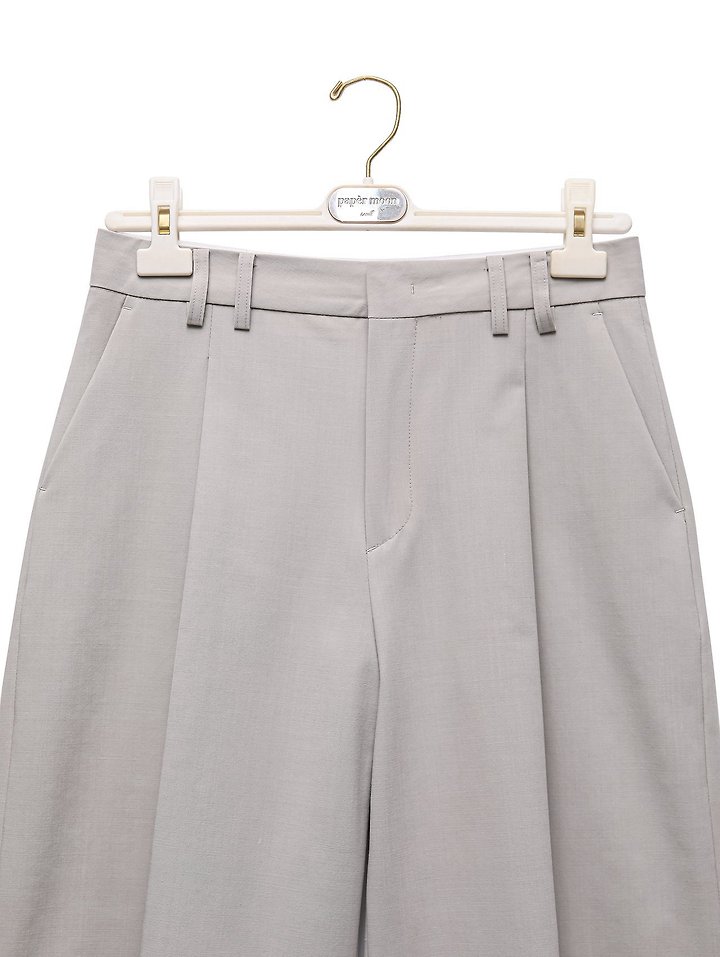 Paper Moon - Korean Women Fashion - #momslook - Classic Wide Fit Bermuda Trousers - 12