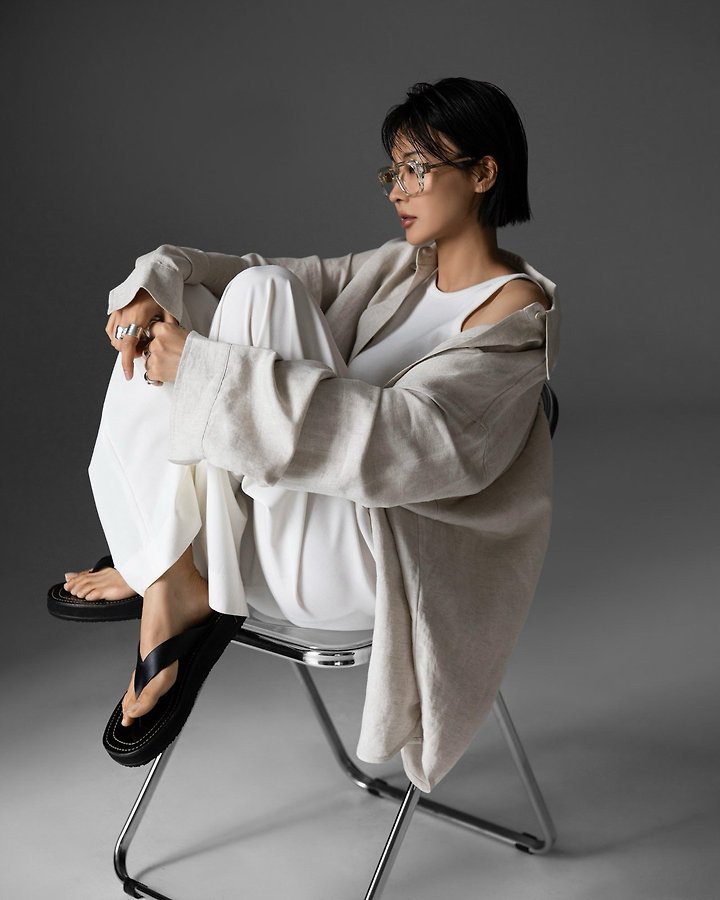 Paper Moon - Korean Women Fashion - #momslook - Soft Linen Oversized Button-Down Shirt - 5