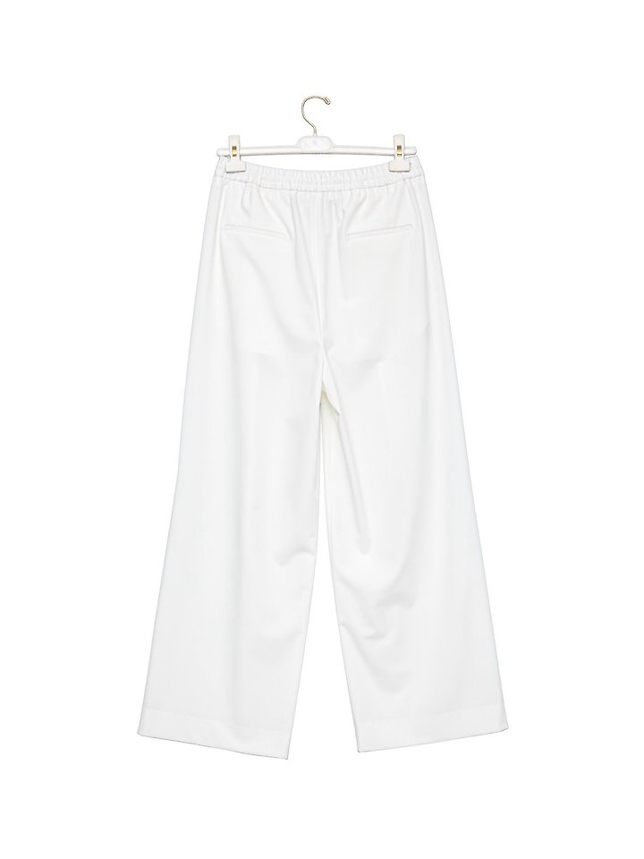 Paper Moon - Korean Women Fashion - #momslook - Banded String Wide Maxi-Length Trousers - 6