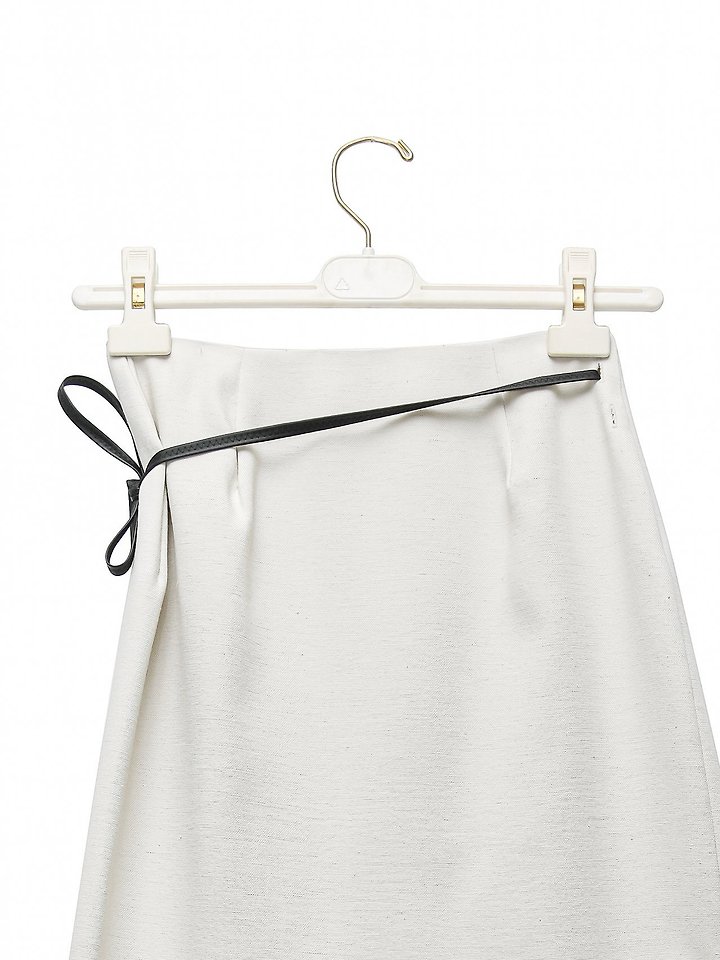 Paper Moon - Korean Women Fashion - #momslook - Linen Wrap Pencil Maxi Skirt - 12
