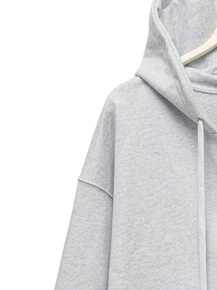 Paper Moon - Korean Women Fashion - #momslook - Classic Oversized Two-Way Zip-Up Hoodie - 9