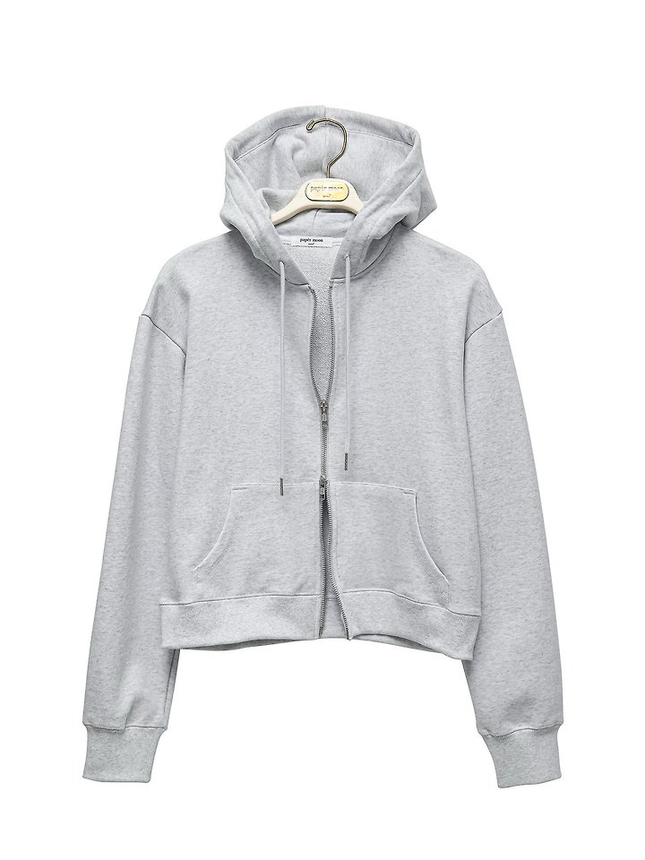 Paper Moon - Korean Women Fashion - #momslook - Classic Slim Fit Two-Way Zip-Up Hoodie - 8