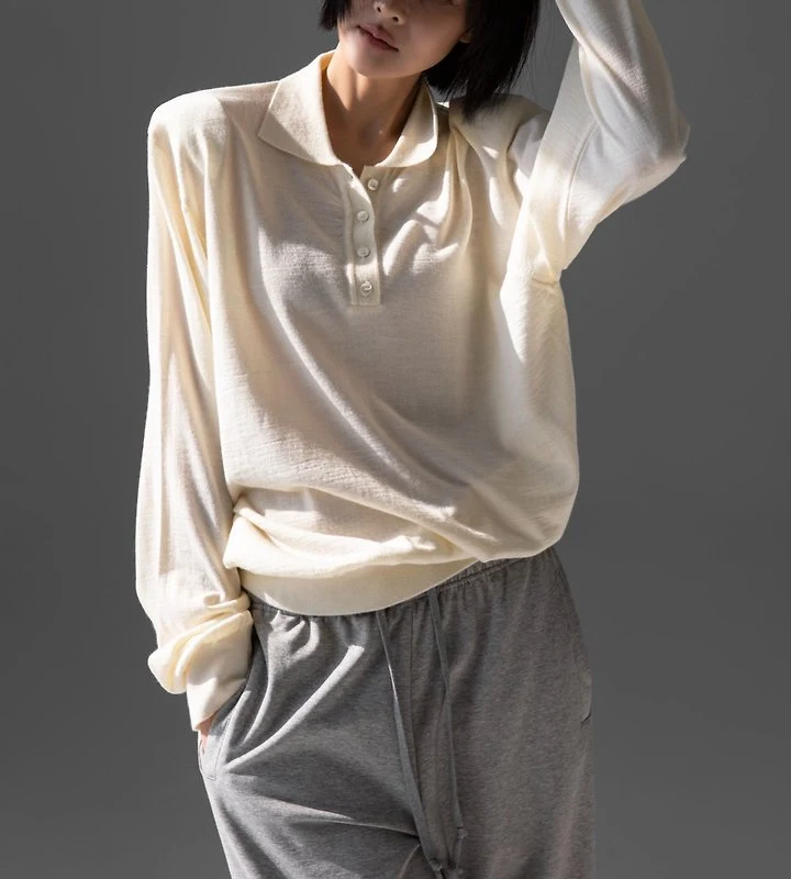 Paper Moon - Korean Women Fashion - #momslook - Classic Padded Shoulder Knit