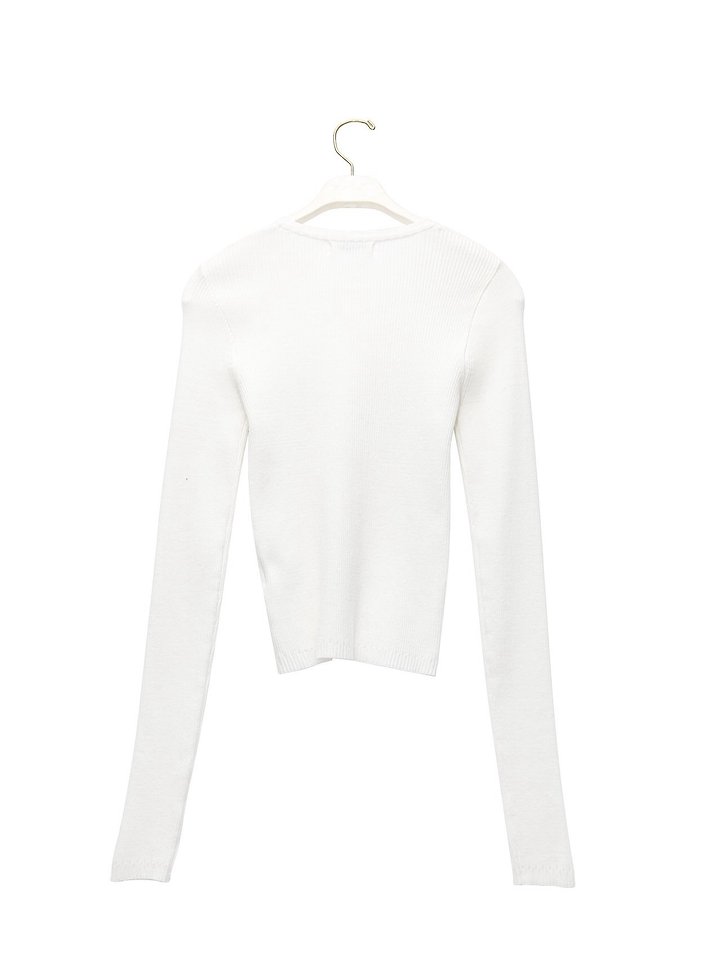Paper Moon - Korean Women Fashion - #momslook - Ribbed Button-Down Knit Cardigan - 7
