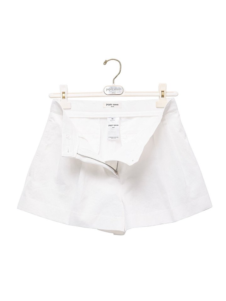 Paper Moon - Korean Women Fashion - #momslook - Washed Linen Chino Shorts - 9