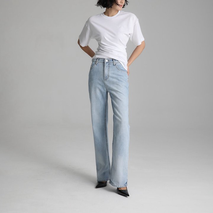 Paper Moon - Korean Women Fashion - #momslook - Twist Drape Side Line Detail Tee - 3