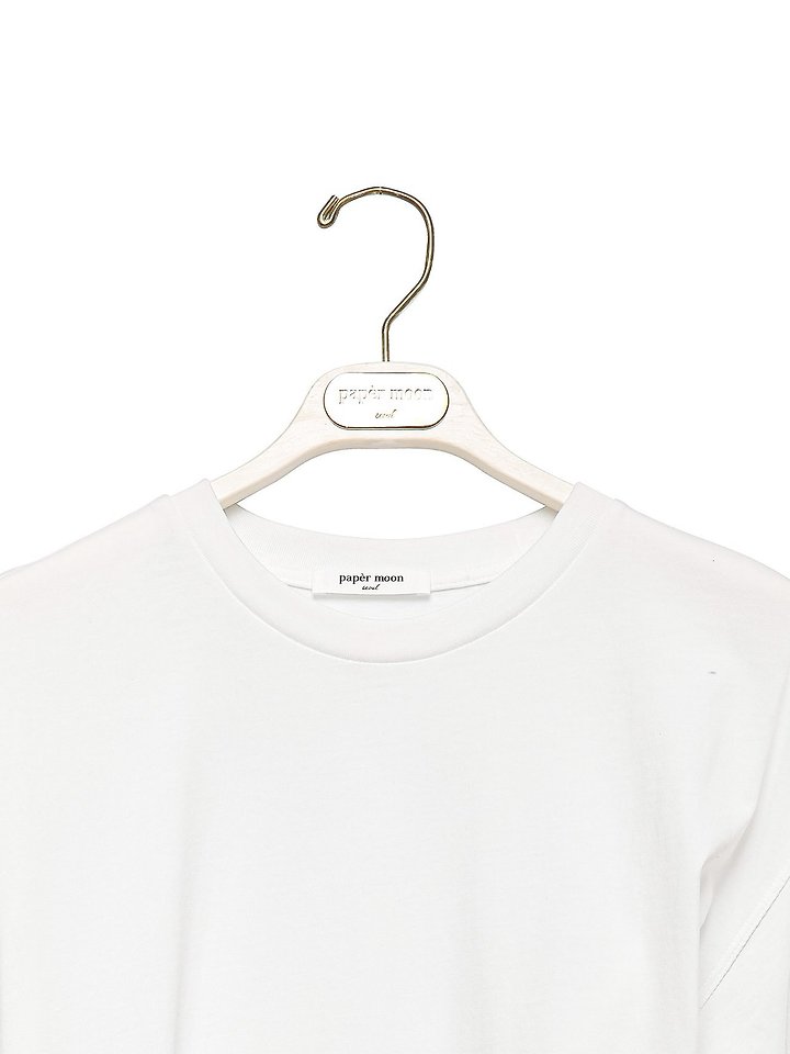 Paper Moon - Korean Women Fashion - #momslook - Twist Drape Side Line Detail Tee - 9