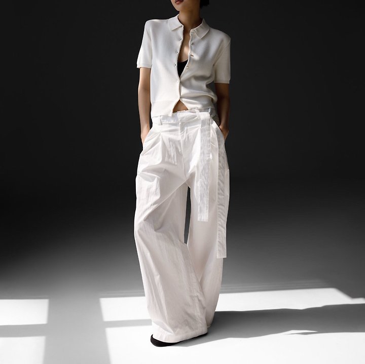 Paper Moon - Korean Women Fashion - #momslook - Collar Short Sleeve Button Cardigan - 2