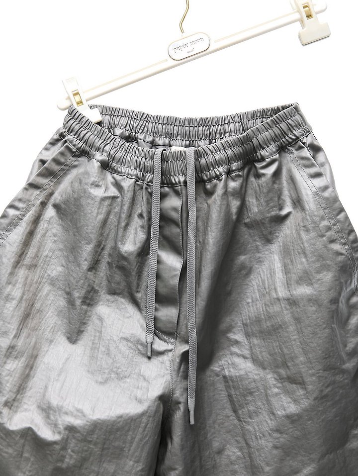 Paper Moon - Korean Women Fashion - #momslook - Tech Leather Bermuda Pants - 11