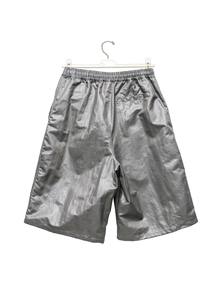 Paper Moon - Korean Women Fashion - #momslook - Tech Leather Bermuda Pants - 5