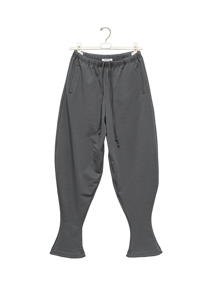 Paper Moon - Korean Women Fashion - #momslook - Curved Balloon Leg Jersey Pants - 5