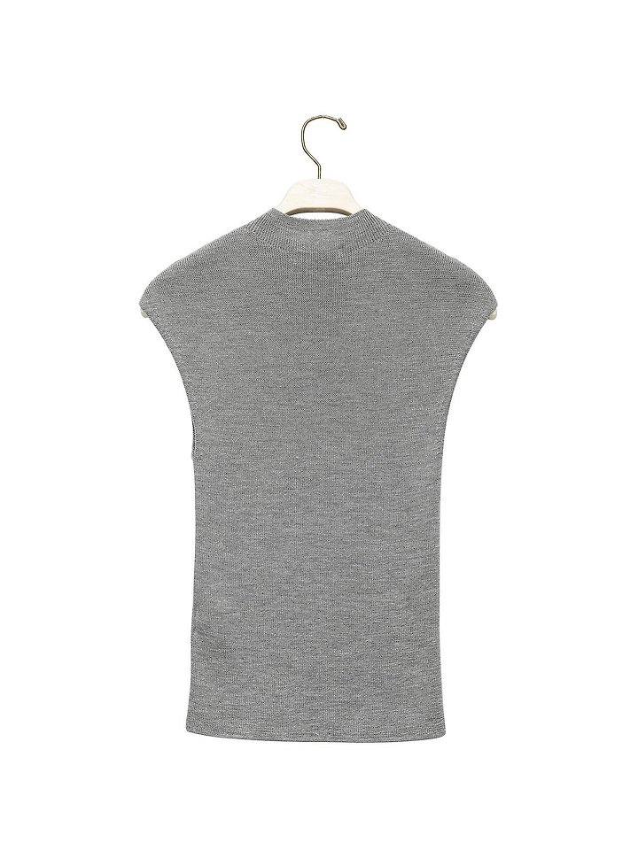Paper Moon - Korean Women Fashion - #momslook - Classic WholeGarment Sleeveless Knit - 6