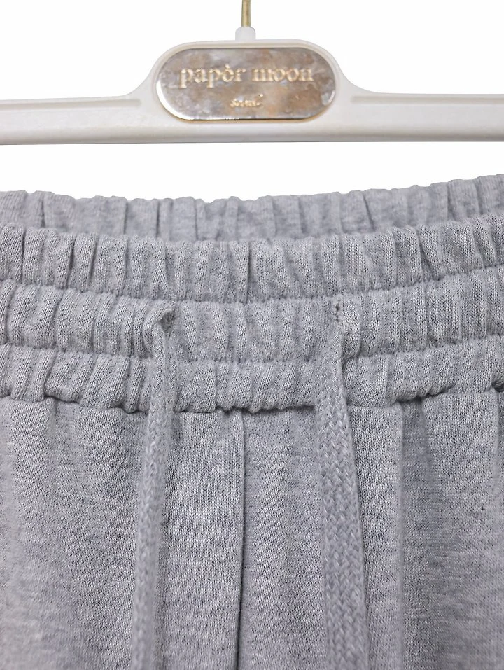 Paper Moon - Korean Women Fashion - #momslook - Cut-Out Detail Wide Sweat Trousers - 10