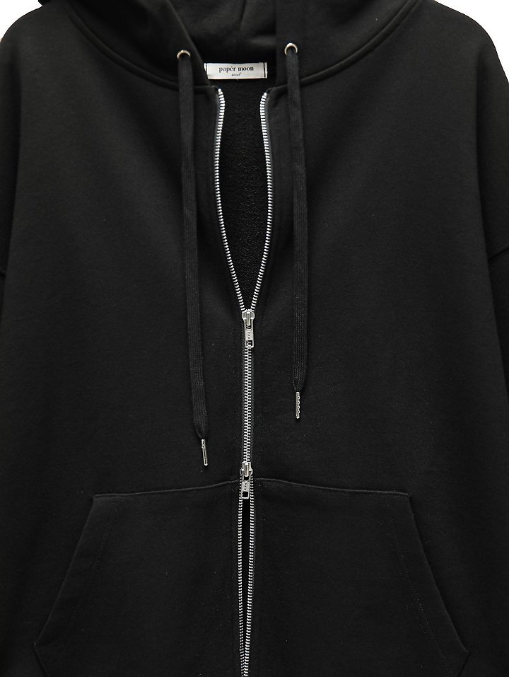 Paper Moon - Korean Women Fashion - #momslook - Classic Oversized Two-Way Zip-Up Hoodie - 10