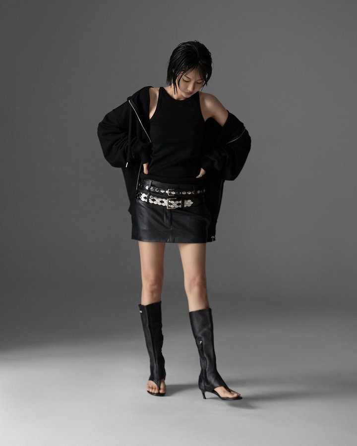 Paper Moon - Korean Women Fashion - #momslook - Classic Oversized Two-Way Zip-Up Hoodie - 2