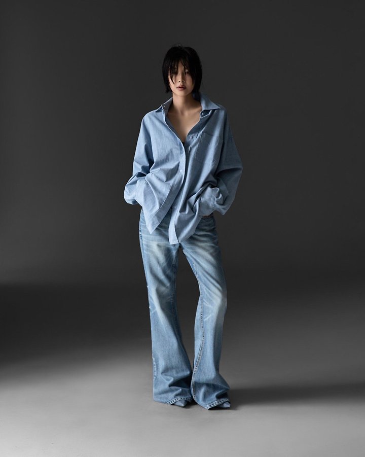 Paper Moon - Korean Women Fashion - #momslook - Soft Linen Oversized Button-Down Shirt - 2
