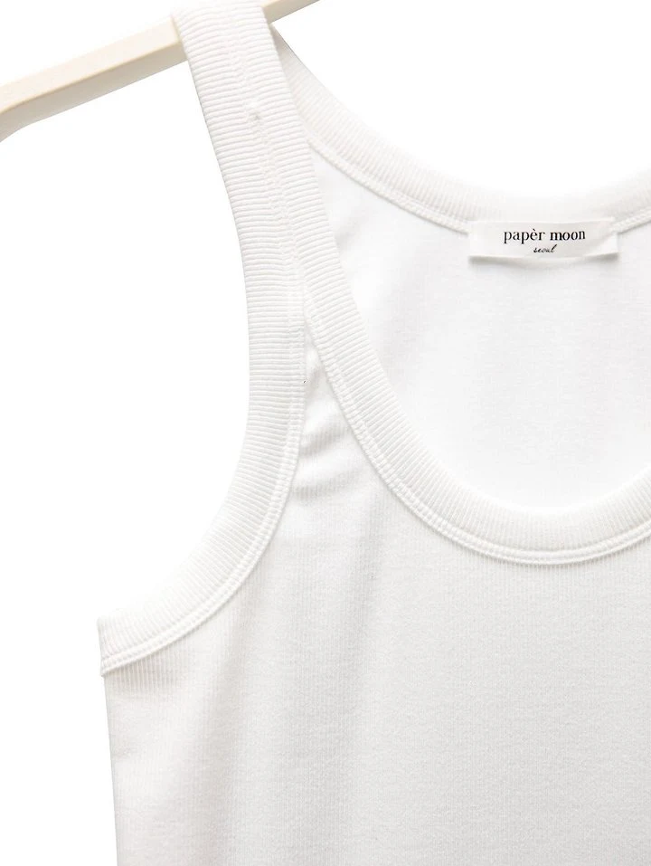 Paper Moon - Korean Women Fashion - #momslook - Sleeveless Rib Jersey Tank Top - 9