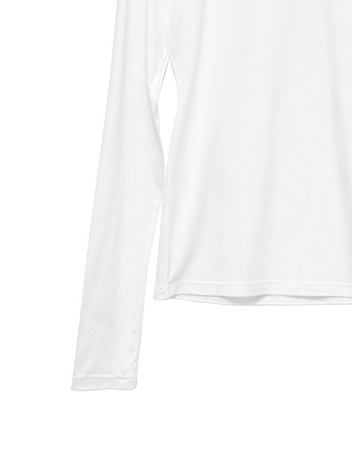 Paper Moon - Korean Women Fashion - #momslook - Classic Slim Fit Tencel Crew Neck Top - 9