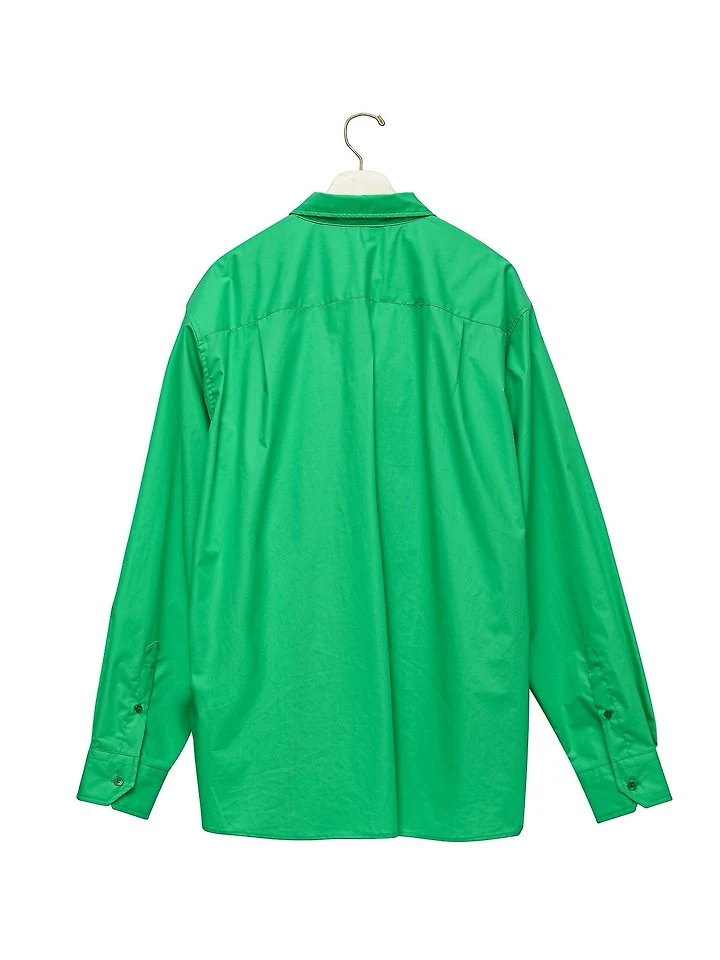 Paper Moon - Korean Women Fashion - #momslook - Low Collar Point Paper Button-Down Shirt - 6