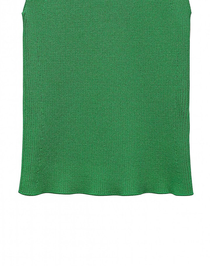 Paper Moon - Korean Women Fashion - #momslook - High Neck Rib Sleeveless Crop Knit Top - 10