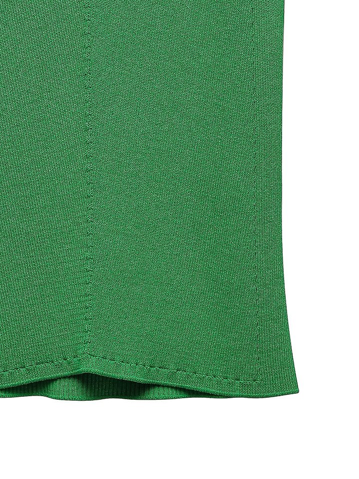 Paper Moon - Korean Women Fashion - #momslook - High Neck Rib Sleeveless Crop Knit Top - 12