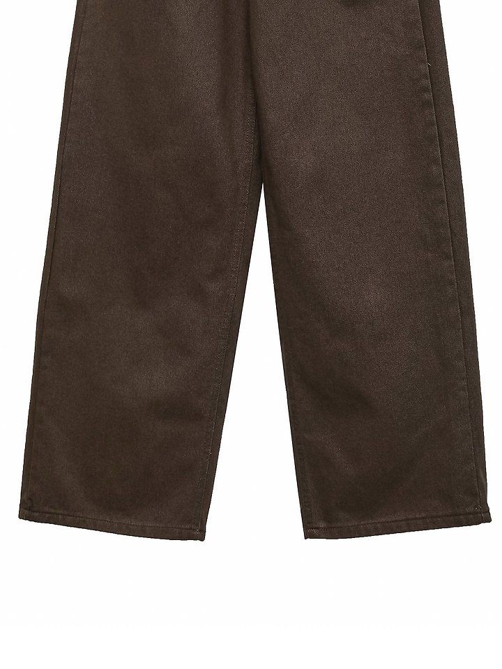 Paper Moon - Korean Women Fashion - #momslook - Color Point Wide Cotton Twill Trousers - 11