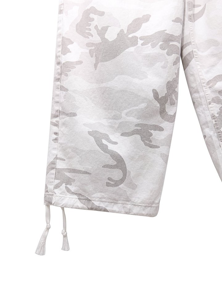 Paper Moon - Korean Women Fashion - #momslook - Camouflage Cotton Banded Maxi Wide Trousers - 10
