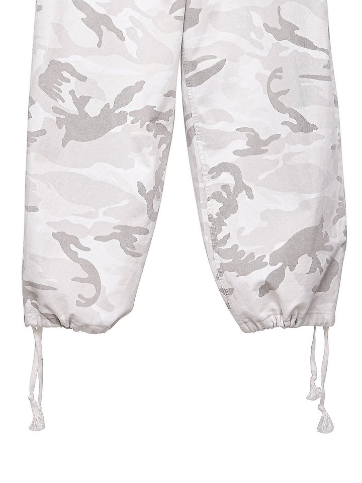 Paper Moon - Korean Women Fashion - #momslook - Camouflage Cotton Banded Maxi Wide Trousers - 11
