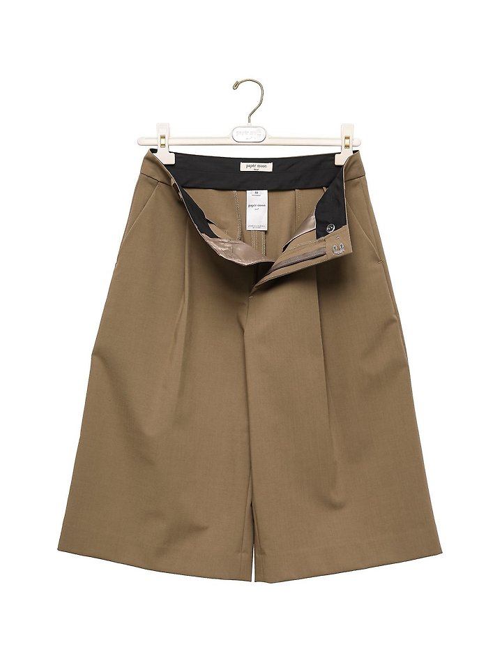 Paper Moon - Korean Women Fashion - #momslook - Classic Wide Fit Bermuda Trousers - 11