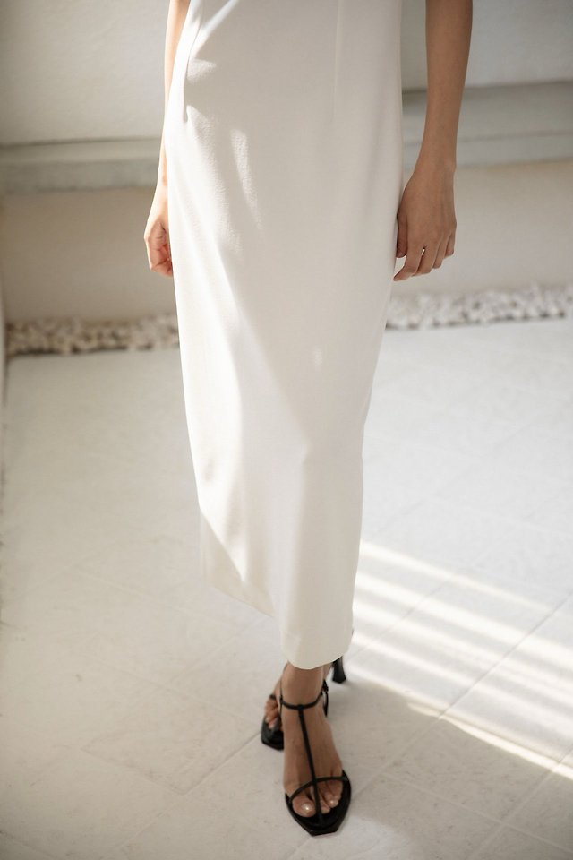 Paper Moon - Korean Women Fashion - #momslook - Crepe Pencil Line Midi Sleeveless Kelly One-piece - 6
